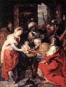 RUBENS, Pieter Pauwel Adoration of the Magi oil